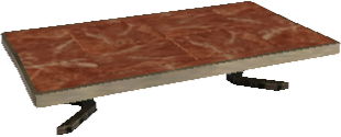 Picture of Red Marble Block Table