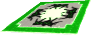 Picture of Large Green-Black Animal Carpet
